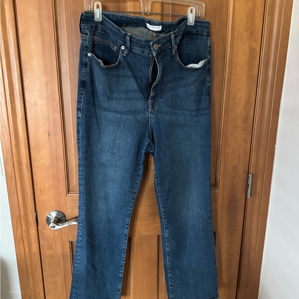 Good American Good Legs Straight Jeans